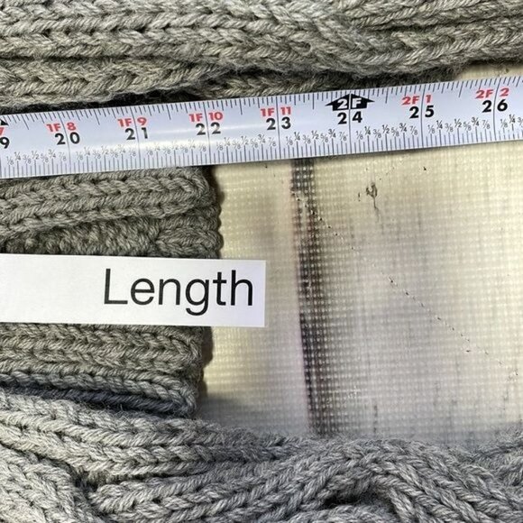 BLAYDE Sweater Cardigan NWT Chunky Cable Knit Gray Waterfall Wool Size Small - Picture 8 of 12